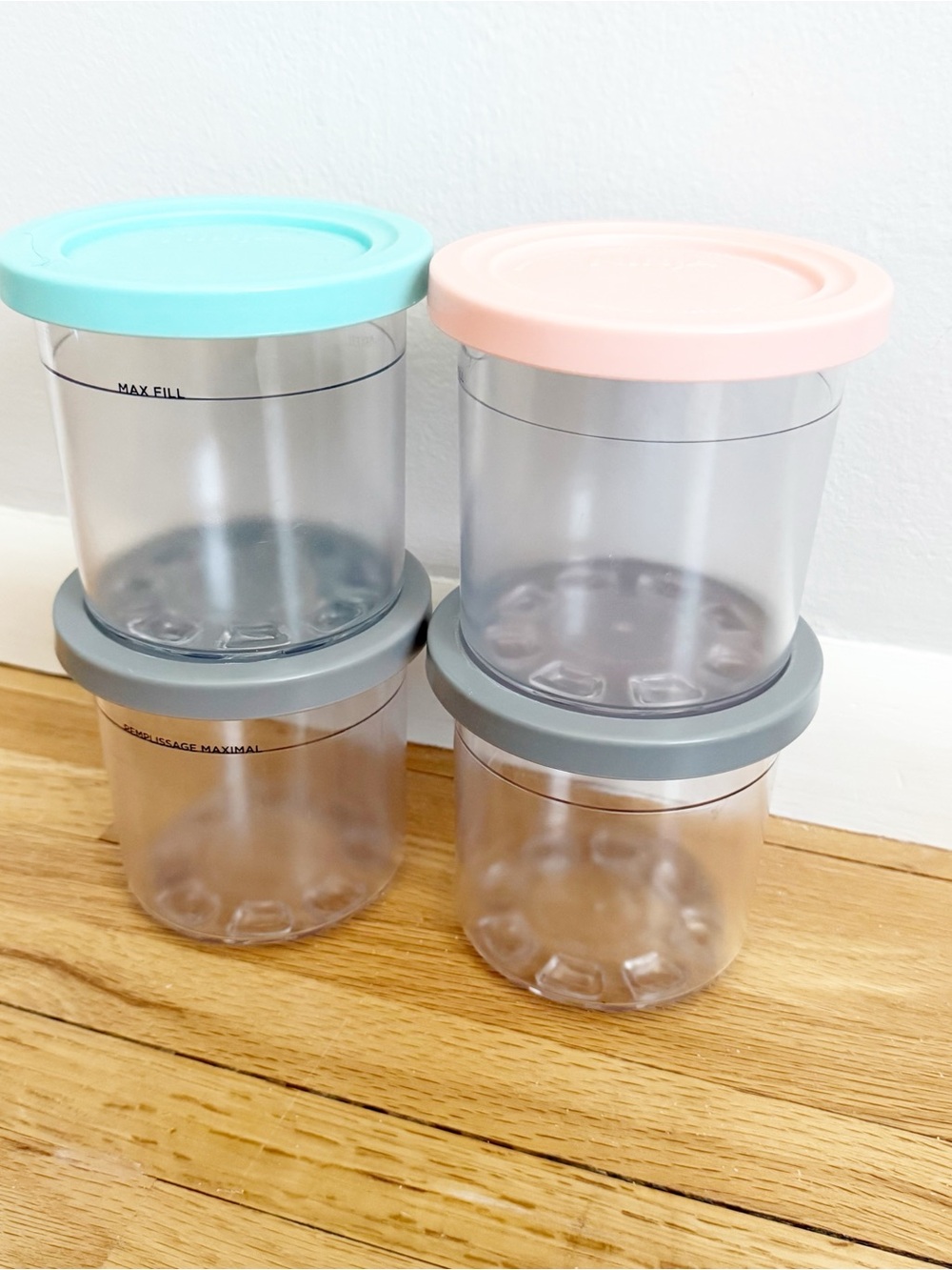 Ninja Creami Container Cups and Lids - Set of 4